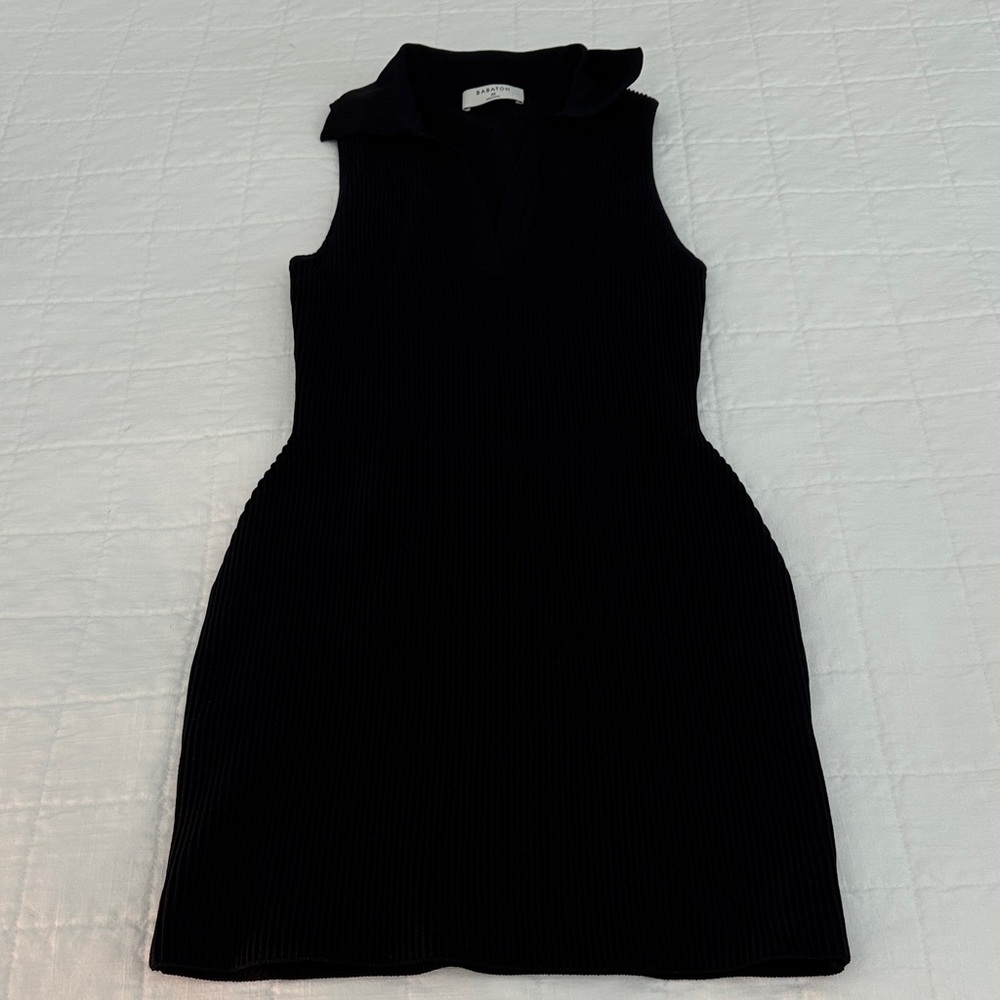 Aritzia Babaton Black Mini Dress